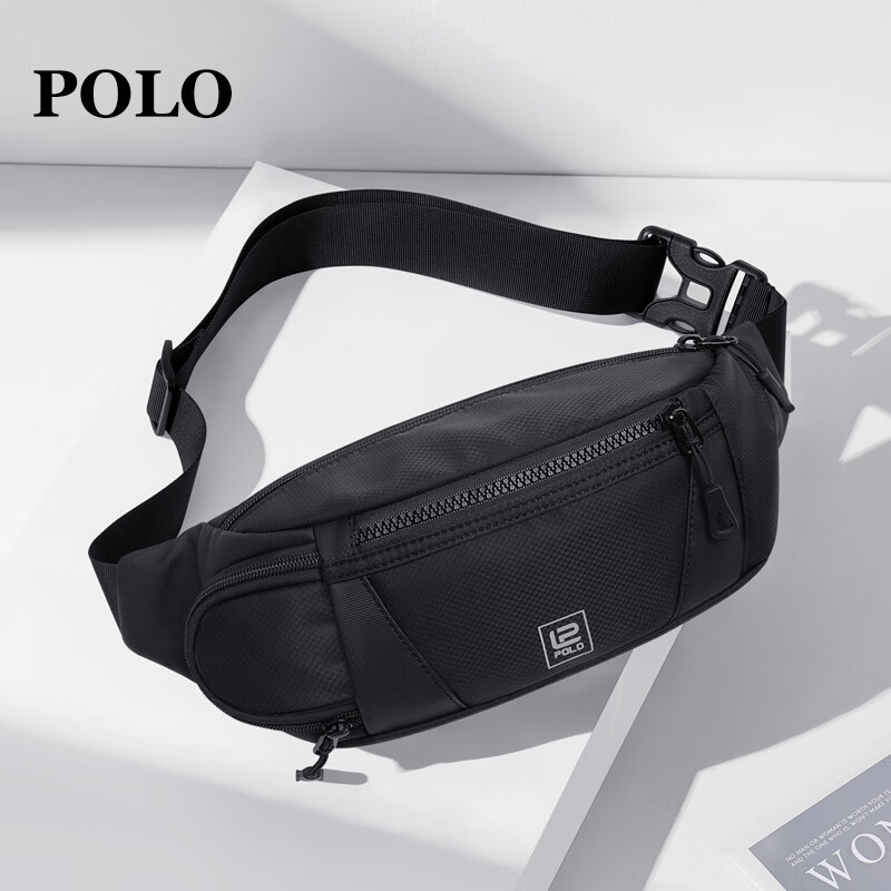 POLO Chest Bag, Men's Crossbody Bag, Casual Shoulder Bag, Lightweight IPad And Phone Bag, Multi-Compartment Sports Messenger Bag, Cycling Waist Pack
