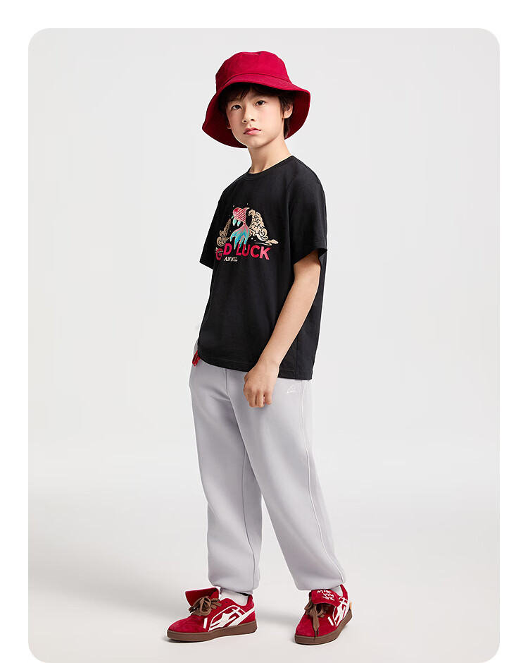Annil Children's Clothing, Boys And Girls Round Neck Short-Sleeve T-Shirt, 2025 Summer New Pure Cotton, Sports Casual Quick-Dry Breathable 10