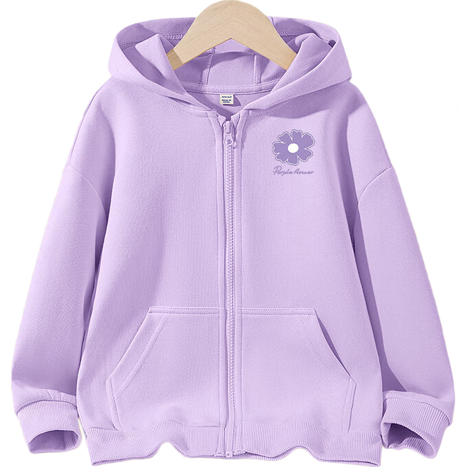 Jeanswest Girls' Spring and Autumn Hooded Jacket 2026 Children's Hoodie for Older Kids Spring Clothing Girls' Hooded Sweatshirt