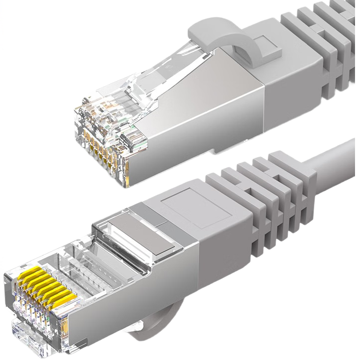 SDWS Cat6 Gigabit Shielded Twisted Pair Ethernet Cable, Broadband Connection Wire, Engineering And Home Installation Finished Network Patch Cable, 0.5 Meter SC6-05P
