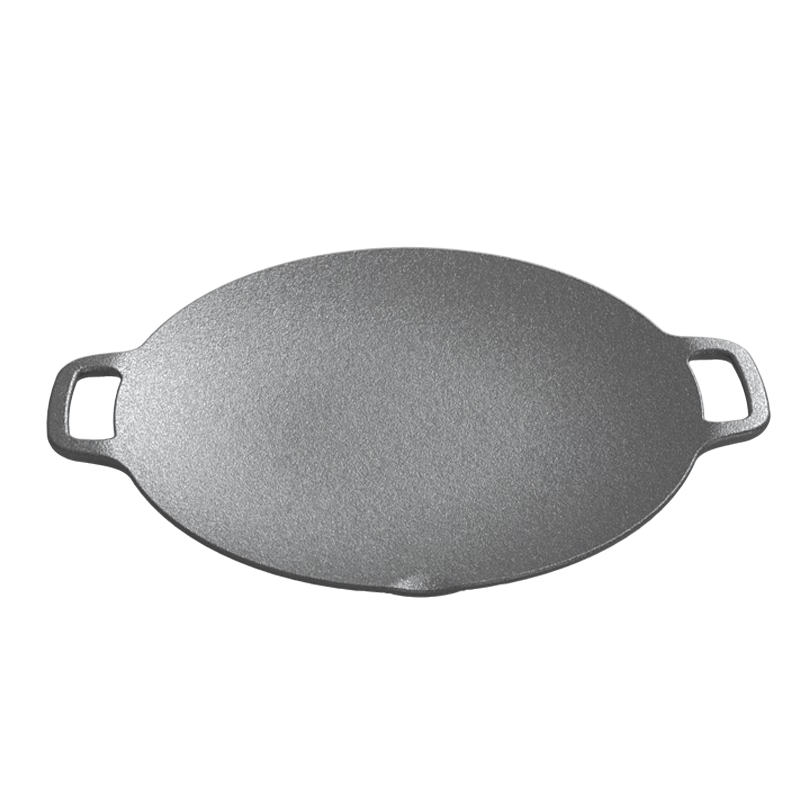 Laoyiren Cast Iron Griddle, Barbecue Plate, Non-Coated, Suitable for Gas Stove, Induction Cooker, Cassette Stove, Iron Plate, Grill Pan, Pancake Pan, Steak Plate, Outdoor Use