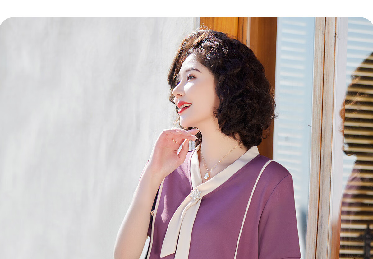 Yuzhaolin Mom Spring Sports Suit Middle-aged and Elderly Women's Long Sleeve Sportswear Two-piece Set Y51K051 15