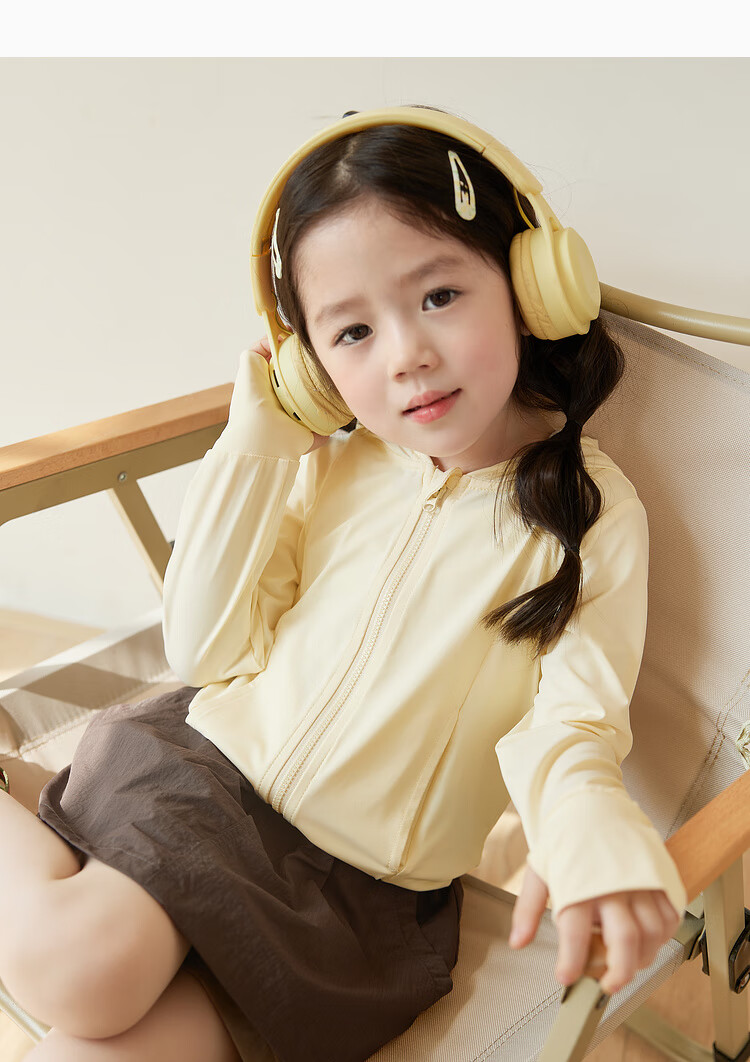 LUSON Children's Clothing, Baby Sun Protection Clothing for Girls, New Summer Style UV-Resistant Children's Ice Silk Jacket 10