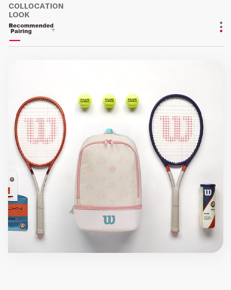 Wilson Bear Print Sports Backpack, Cream Pink, WR8046801 4