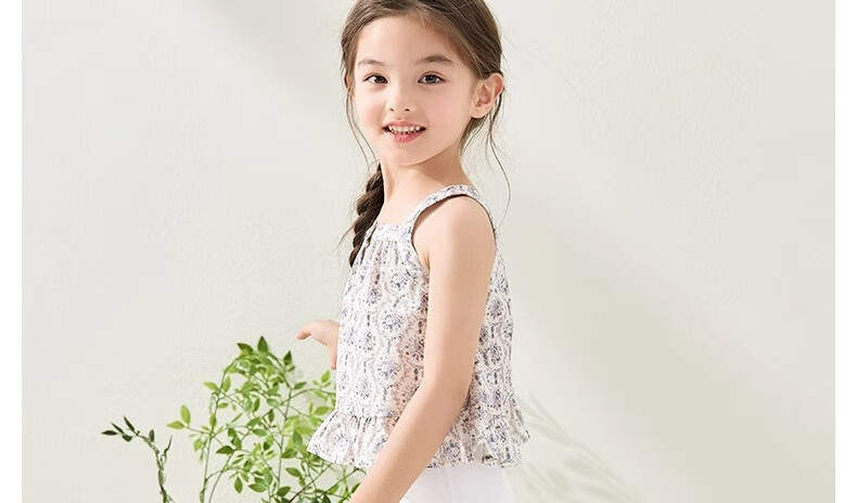 Niduoxiong Girls' Safety Shorts, Summer Thin Modal Underwear for Girls, Anti-Exposure Two-In Base Layer Pants 41