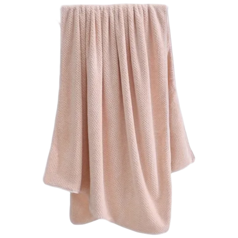 Grace 7A Antibacterial Bath Towel, Pineapple Pattern, Class A Absorbent, Soft And Skin-Friendly, for Adult Men And Women, Bath Wrap, Sports Towel, Bean Paste Pink