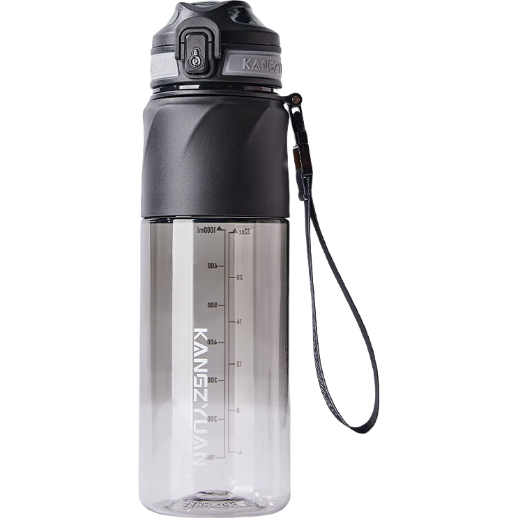 CICA Sports Water Bottle for Men, Extra Large Capacity Tritan Plastic High Temperature Resistant Children's Water Cup, Student School Use Military Training Bottle
