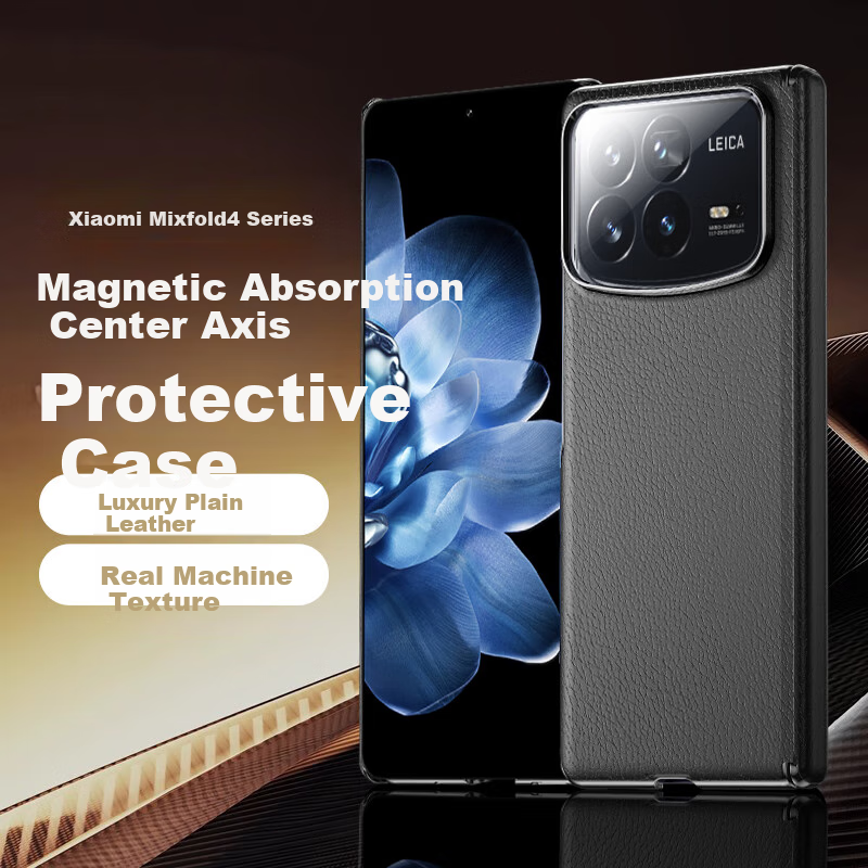 Чехол для телефона Ekakashop для Xiaomi MixFold 4, защитный, противоударный, бизнес-стиль, черный