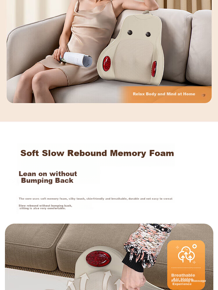 AUX Cervical Massager AS-K1 (Gift Box), Waist Massager, Neck And Shoulder Massager, Back Massage Pad, Massage Pillow, Mid-Autumn Festival Gift 12
