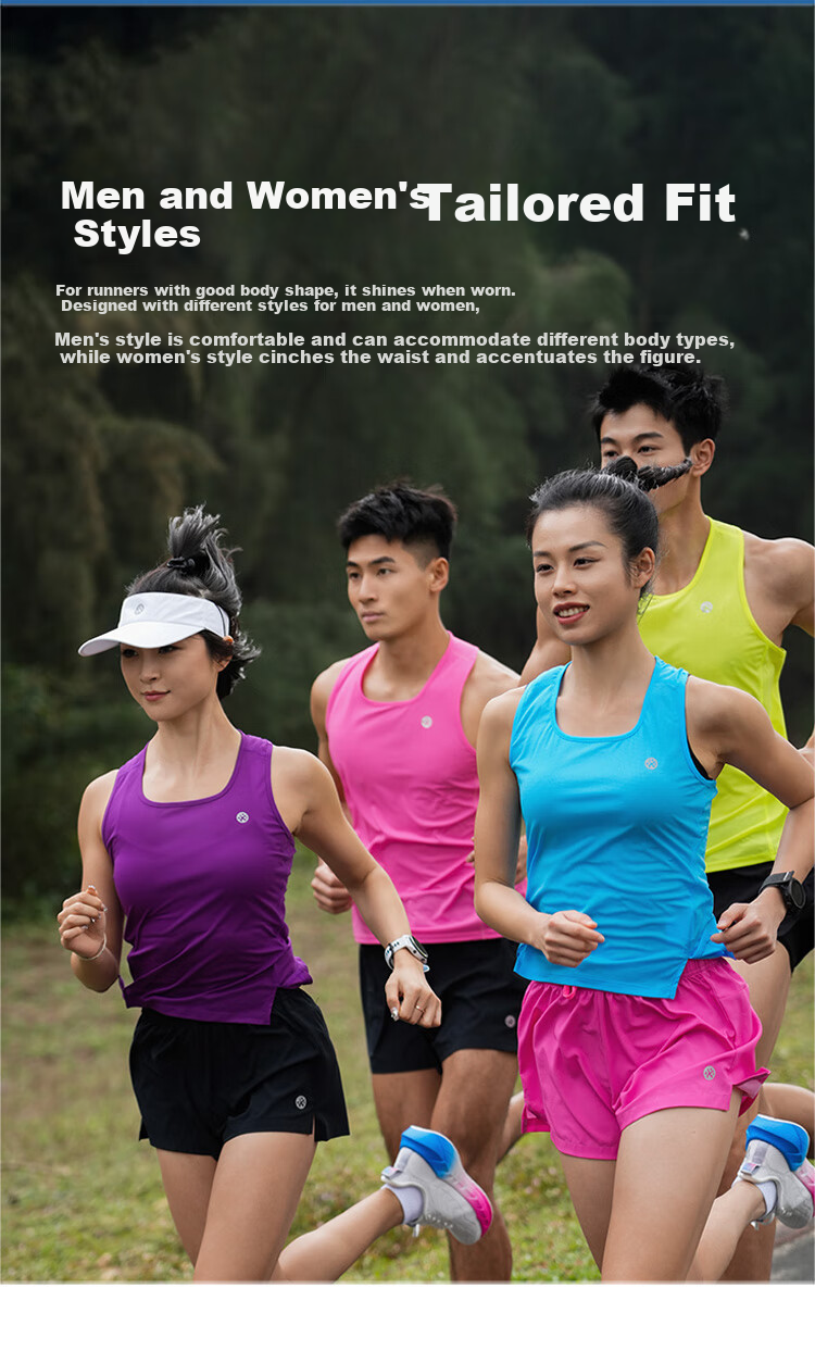 Bmai Bmai Running Sports Vest, Spring And Summer Jogging Training T-Shirt, Women's Student Physical Test Quick-Dry Sleeveless Tank Top for Wome 7