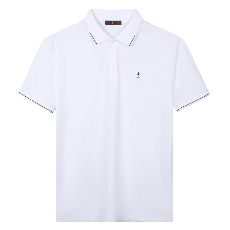 Caizi Men's Polo Shirt Short Sleeve Summer Business New Xinjiang Cotton Breathable Cool Color-Block Collar T-Shirt Versatile Top
