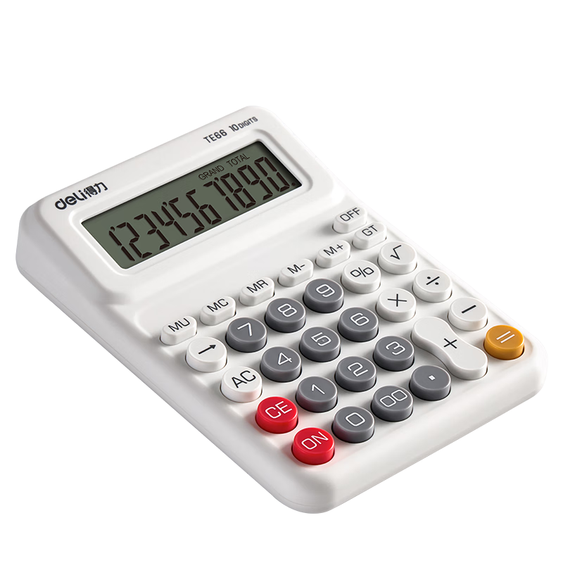Deli People's Education Edition Fourth Grade Same Style Elementary School Student Calculator, Fourth Grade Learning Math Textbook Synchronized Computer Multi-Functional Office Accounting Calculation TE66