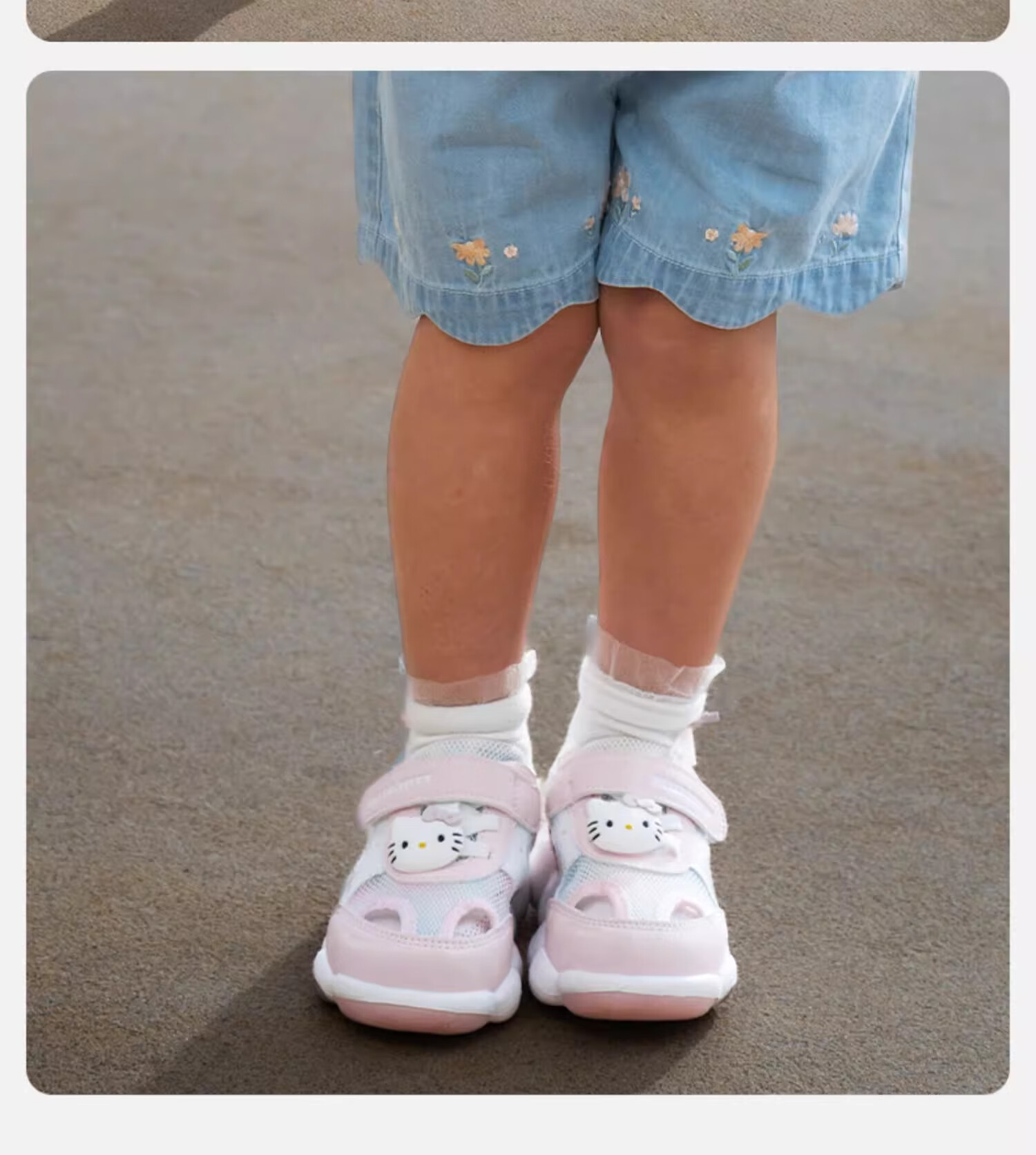DAVE & BELLA Hello Kitty Collaboration Children's Light-Up Sandals Summer Girls' Walking Shoes with Glowing Lights 16