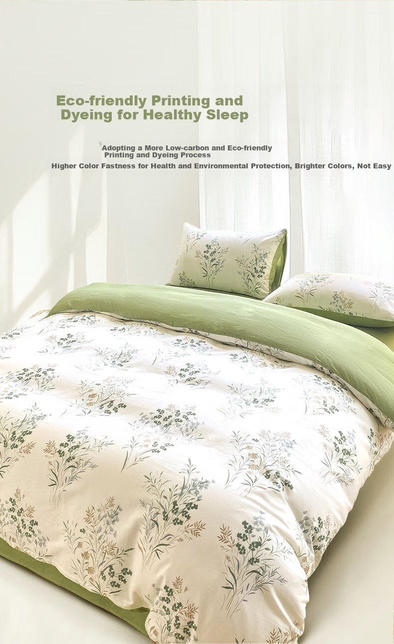 CROWN Bedding Set, Pure Cotton 100%, for 1.5/1.8m X 2m Bed, Spring And Autumn Duvet Cover, High-End Luxury Four Seasons Pillowcase, Quilt Cover, 200x230cm 6