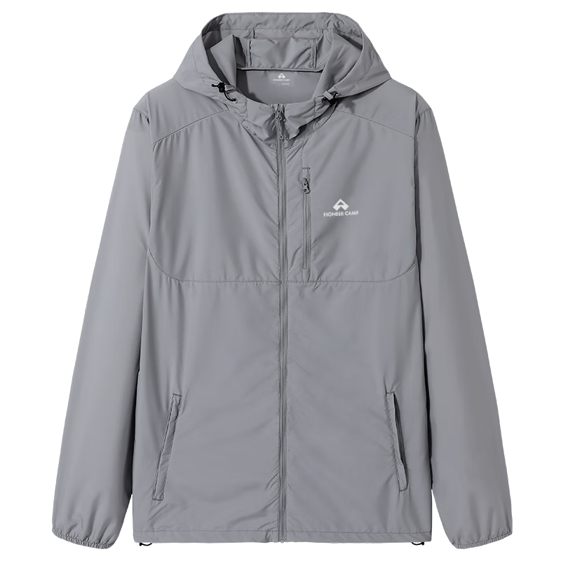 Pioneer Camp Fengdie Sun Protection Jacket for Men, Summer Outdoor Breathable Loose UV-Resistant Original Yarn Thin Coat Sun Protection Clothing