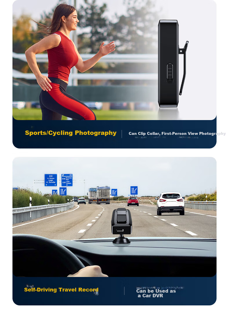 Yescool A8 Camera, 32GB Action Camera, 1080P Professional HD, One-Touch Recording And Photography, Audio And Video Recording Device, Long Standby Time, Large Capacity, for Meetings, Training, Negotiations, Evidence Collectio 9