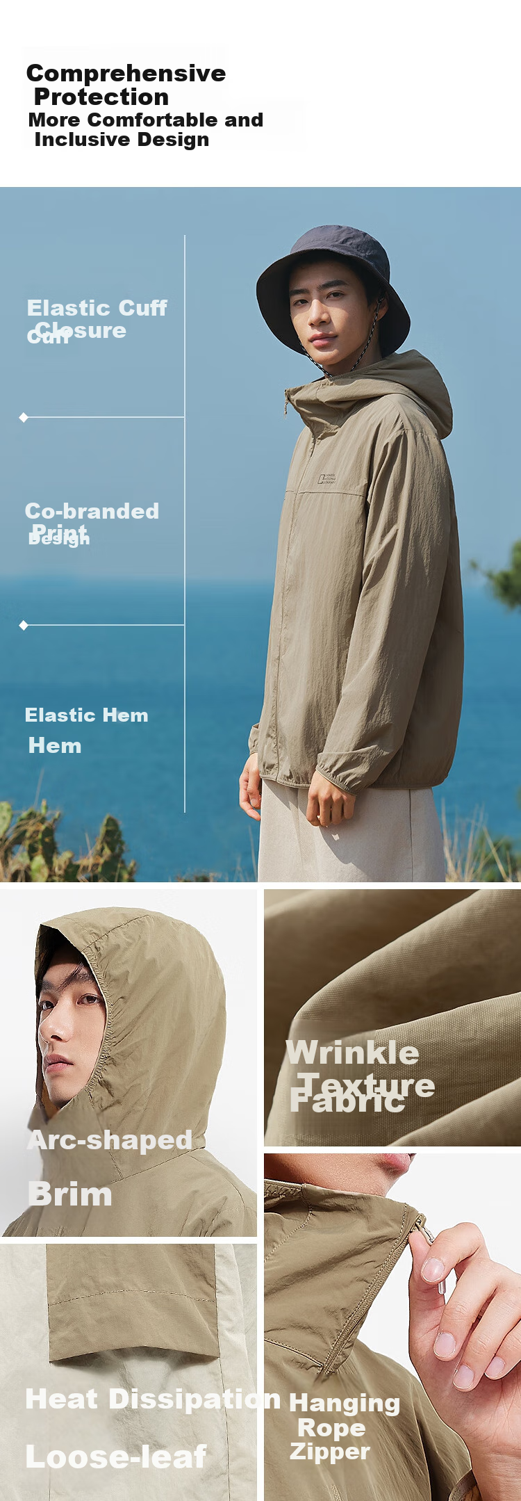 Semir Sun Protection Jacket, Geography Series Jacket for Men, Summer Cool Hooded Coat, Couple Style, 101325108201 6