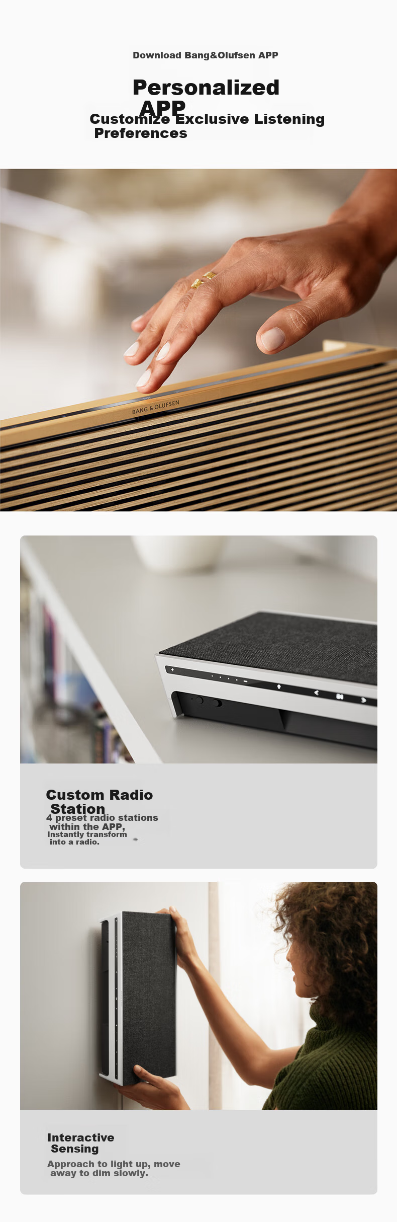 B&O [Gong Jun Endorsed] Beosound Level Bluetooth Speaker, Portable High-End Art Audio for Home Use, B& Audio, Dark Gray, Mid-Autumn Festival Gift 9