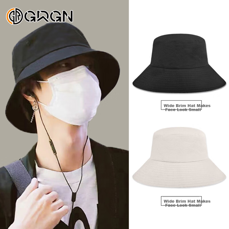 GRGN Sun Hat for Men, Summer UV Protection Outdoor Sun Hat, Fisherman Hat, Short Brim Cap for Men 23212