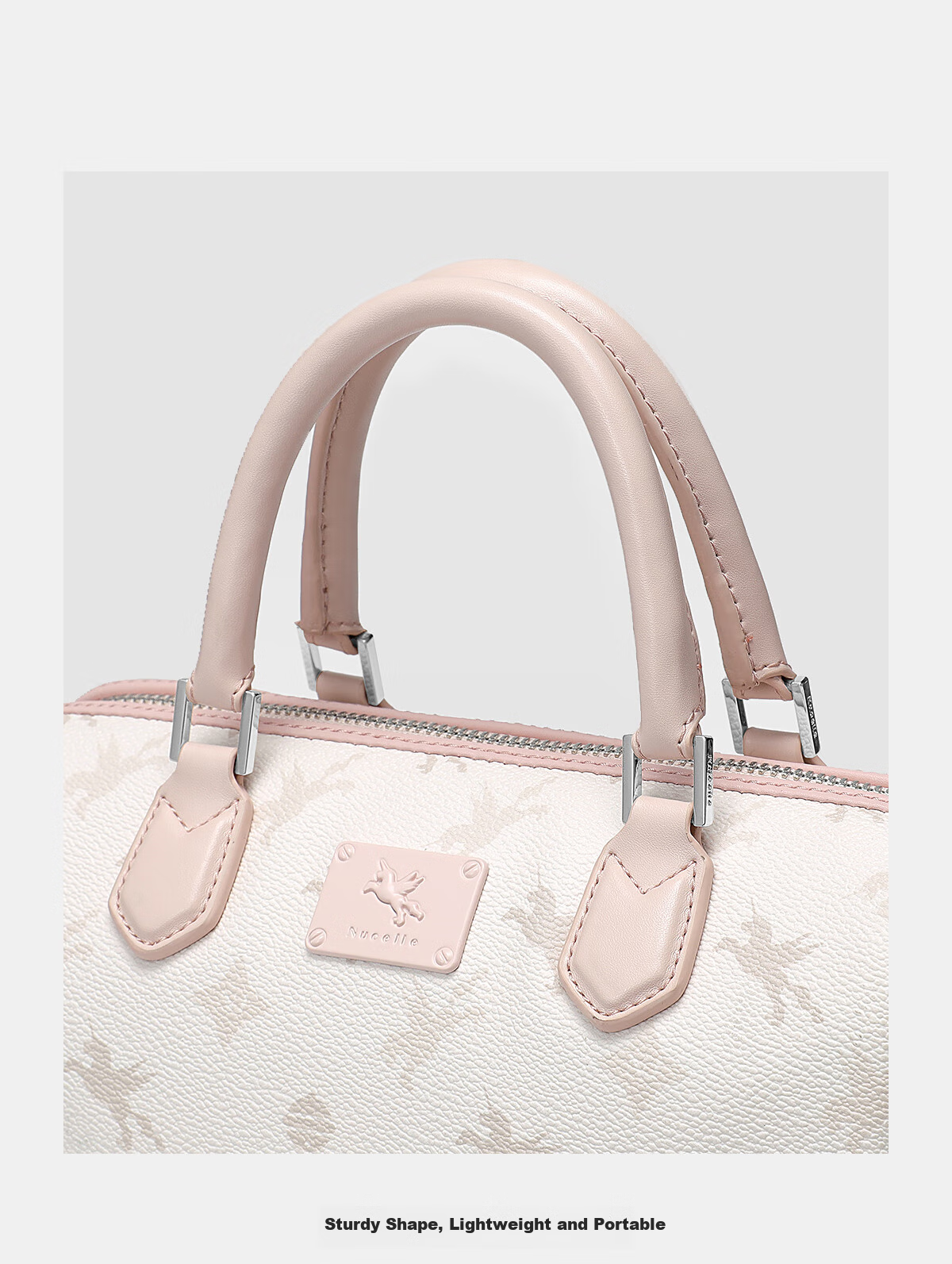 NUCELLE Pegasus Boston Bag, 2026 Light Luxury Niche Crossbody Women's Handbag, Genuine Leather Tote Bag, Valentine's Day And Birthday Gift 8
