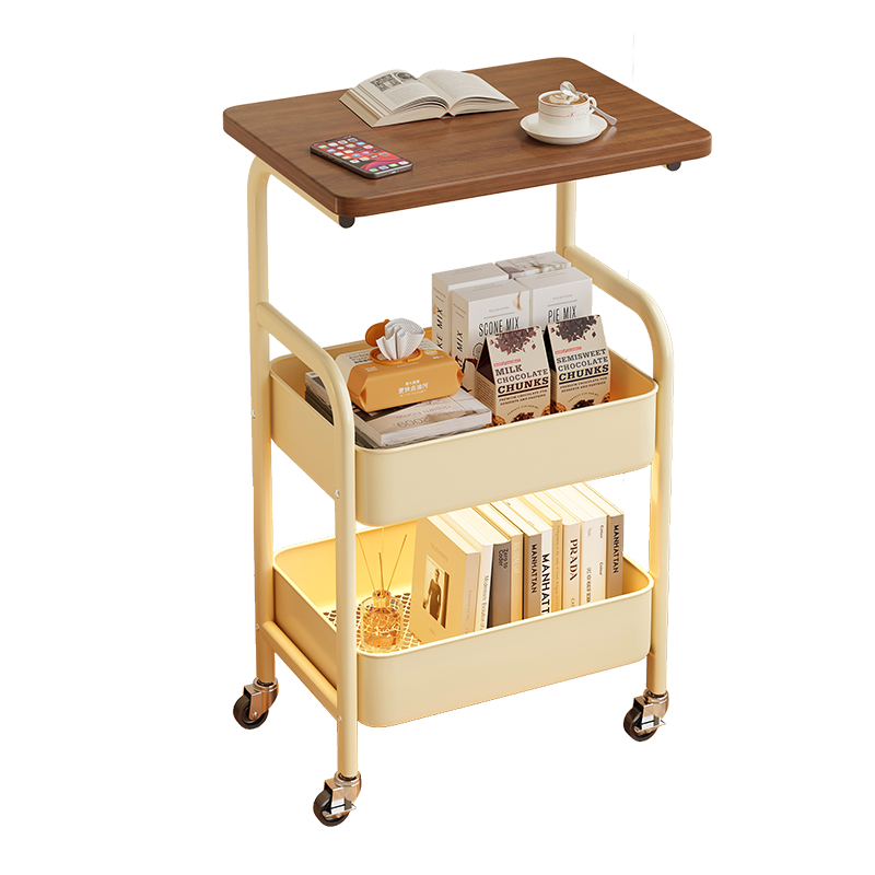 Shanshanmuyi Coffee Table, Living Room Side Table, Small Apartment Mobile Storage Rack, Side Table, Snack Shelf, Small Table