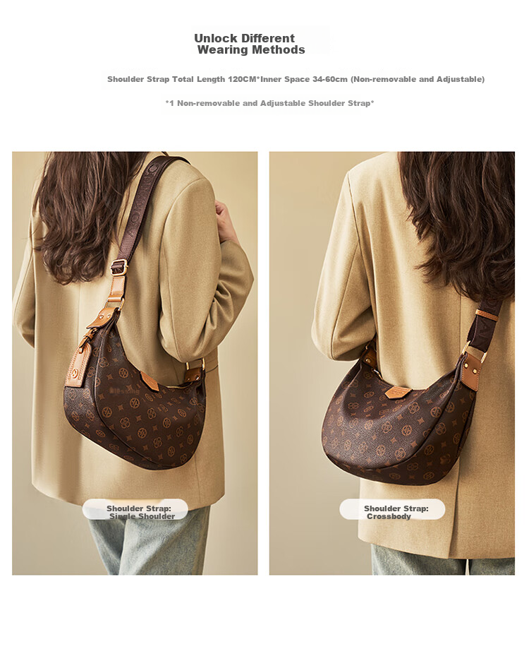 Aokang Women's Handbag, 2026 New Trendy Large Capacity Underarm Bag, Luxury Crossbody Shoulder Bag, High-End Birthday Gift for Girlfriend Or Wife 5
