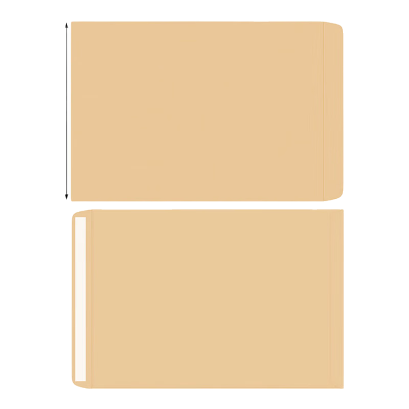 Kingdee 20 Pieces/pack Blank Kraft Paper Self-Adhesive Envelopes No. 9, Thickened with Double-Sided Tape, Vintage Chinese Style Paper Bags, Self-Sealing Sample Packaging Bags