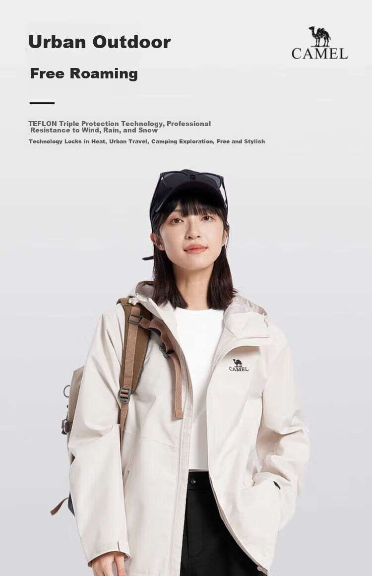 CAMEL Outdoor Windproof And Waterproof Mountaineering Jacket for Men And Women [Zeus] 3538A 8