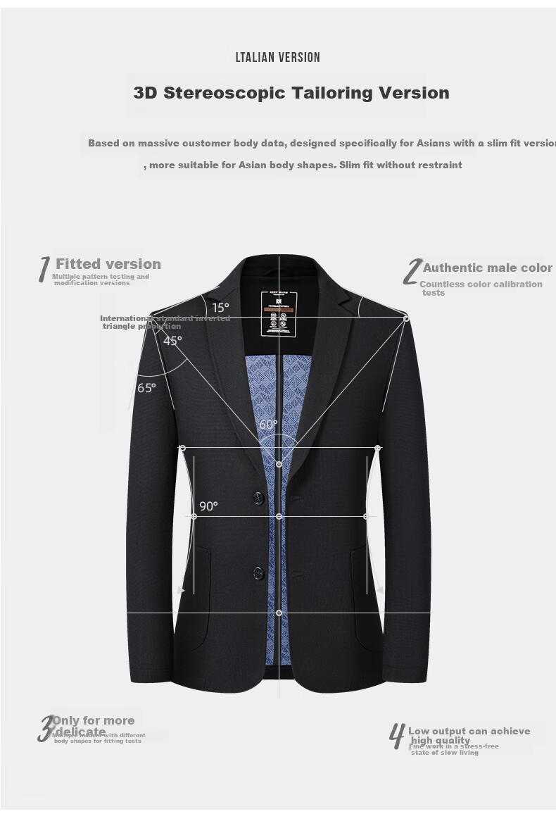 ROMON Men's Sun Protection Suit, Summer 2026 Business Wrinkle-Free High-End Single Suit Jacket, Cool-Feeling Outerwear, Gray, 3XL 8