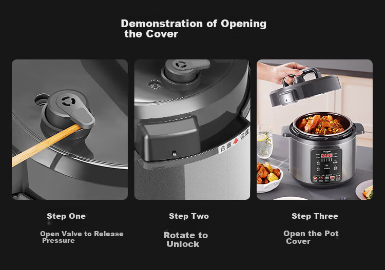 PESKOE Electric Pressure Cooker, High-Pressure Cooker, 6L Dual Inner Pot for Home Use, Multi-Functional Rice Cooker, LJ60C-02YD 12