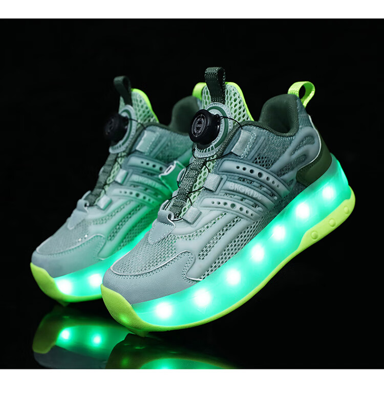 BKG Boys' Autumn New Breathable Mesh Sports Roller Skates for Students, Girls' X25533-B15 40