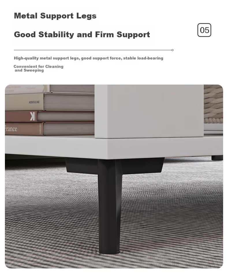 Yameile Coffee Table for Living Room, Modern And Simple Design, Suitable for Small Apartments, Double-Layer with Drawers, Thickened Solid Wood Core, Tea Table 7