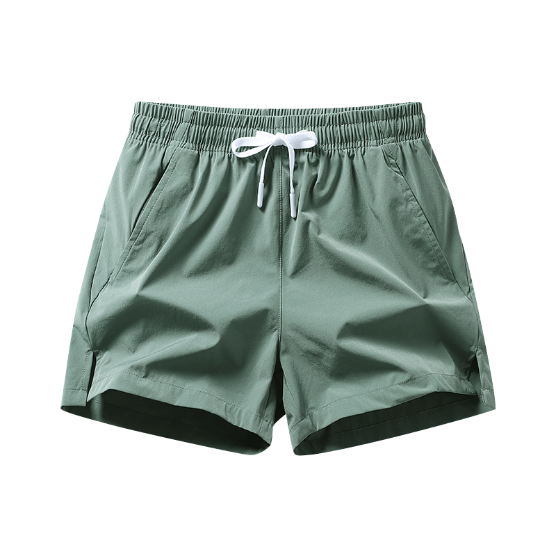 NASA GOOD Men's Shorts, Summer Pure Color Versatile Trendy Sports Lightweight Breathable Elastic Loose Three-Quarter Pants, Guahong 2XL