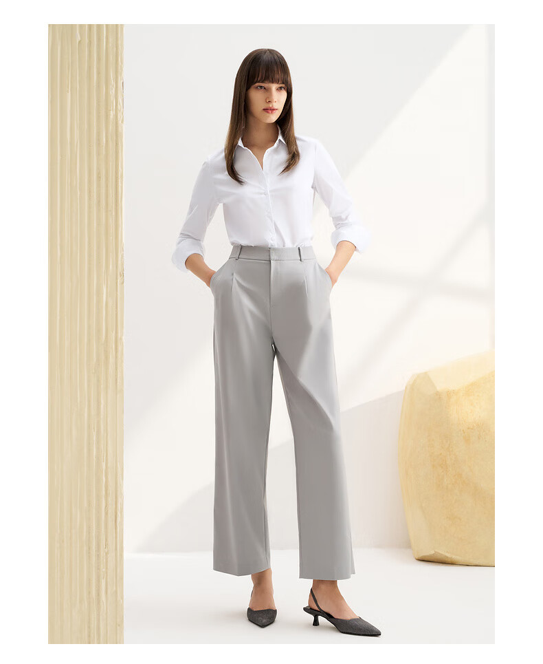 G2000 [Soft And Comfortable] Women's Autumn And Winter Clothing, Mall-Matching Cotton Skin-Friendly Business Commute Comfortable Long-Sleeve Shirt 7