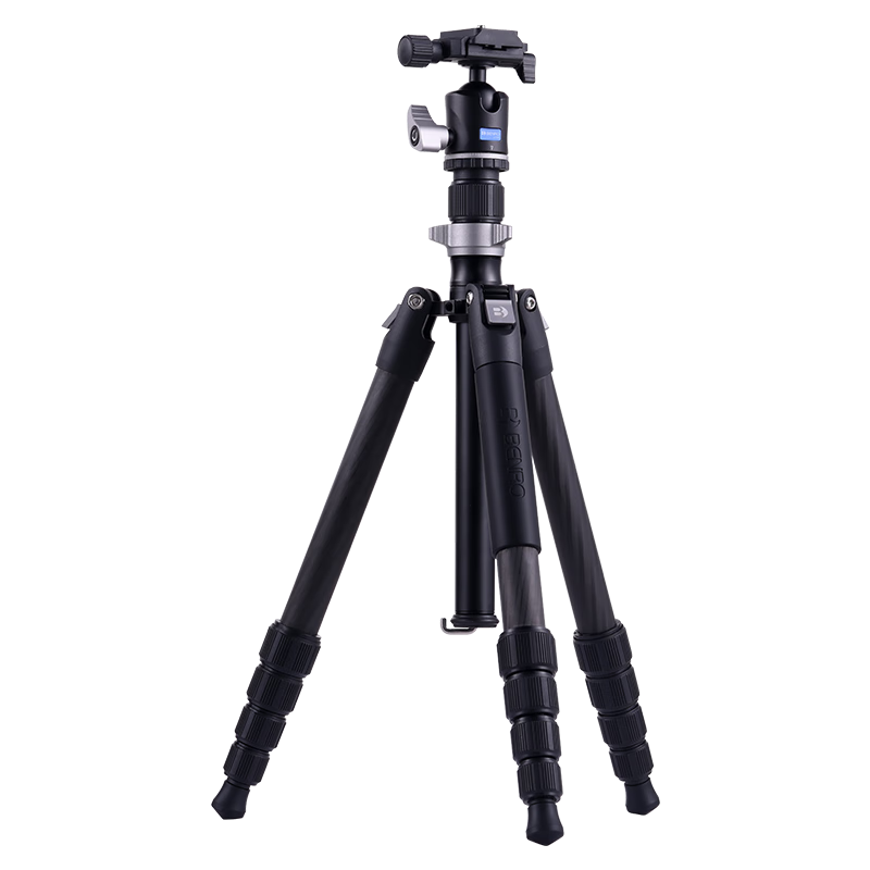 Benro XA259CH1S Xiaoyi Large Carbon Fiber Reverse Folding Compact Travel Photography Mirrorless DSLR Tripod, Adjustable Monopod, Ball Head Tripod