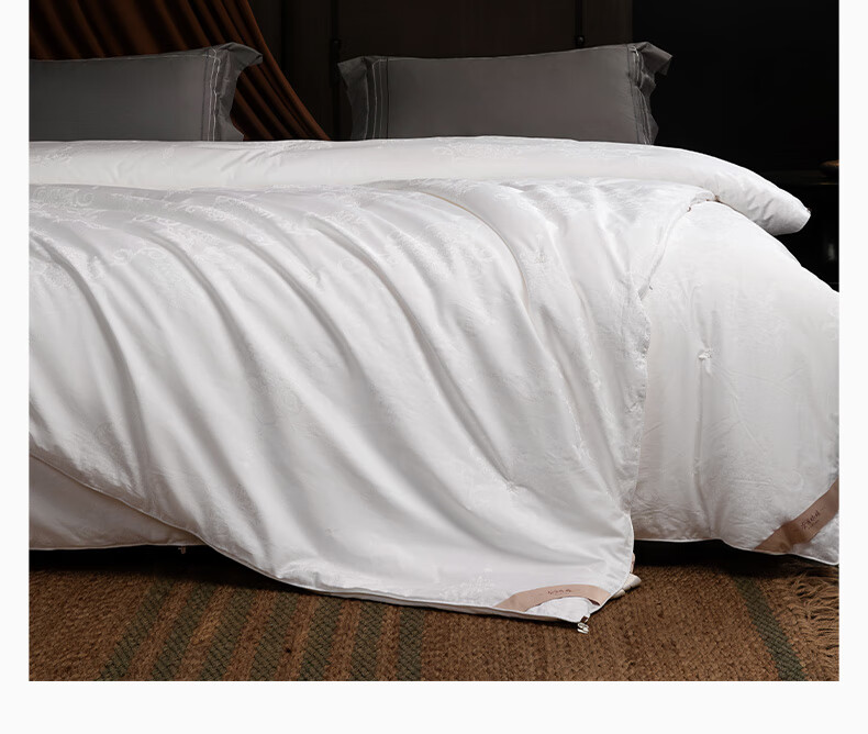 Silk Empress "Splendid Years" 100% Premium Mulberry Silk Quilt Spring and Autumn Quilt Core 4 Jin 200*230cm [White] 6