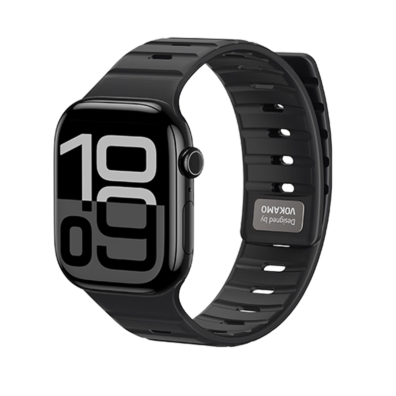 VOKAMO Simple And Stylish Apple Watch Series 10/9/8/Ultra Band, 2025 Magnetic Silicone Sports IWatch Strap for Men And Women, 38-42 Mm