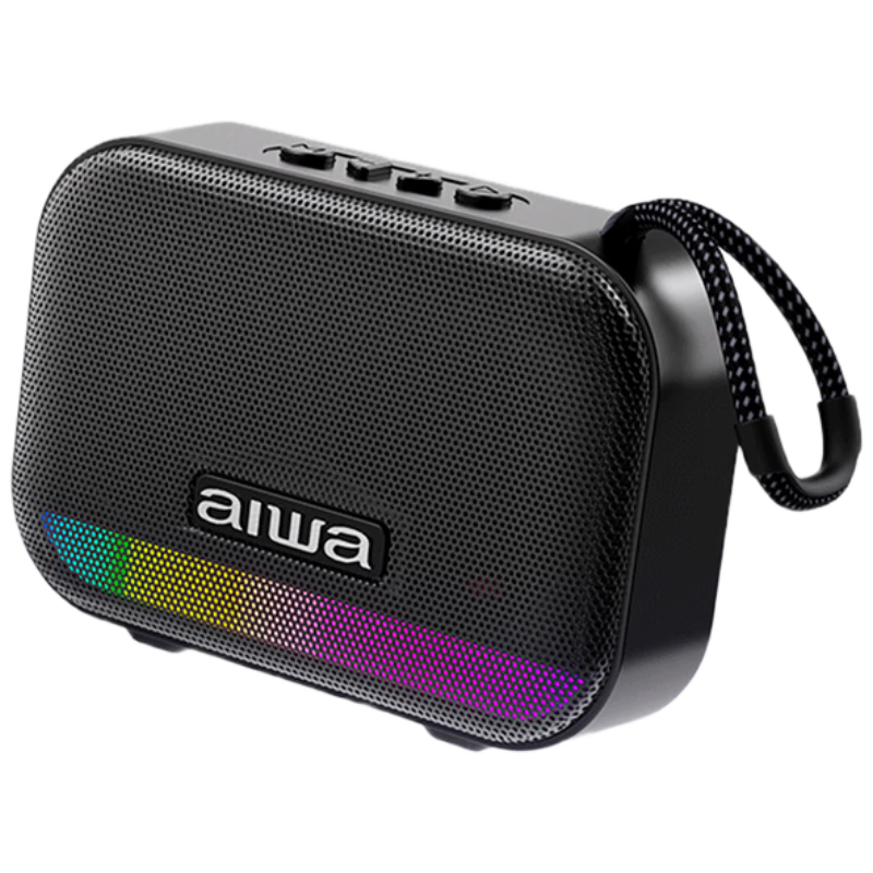 Aiwa AH-13 Bluetooth Portable Speaker RGB Colorful Light Outdoor Square Dance Home Card-Insert Mini Speaker TWS Payment New Year Gift Super Loud 200㎡