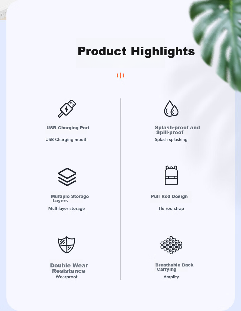 BRINCH Laptop Backpack 14/16 Inch Business Travel Backpack Compatible with Apple And Huawei Laptops 2