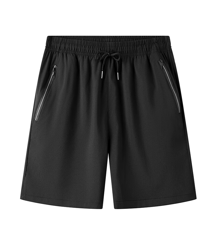GENIOLAMODE Men's New Ice Silk Thin Breathable Loose Casual Drawstring Versatile Five-Point Shorts 1