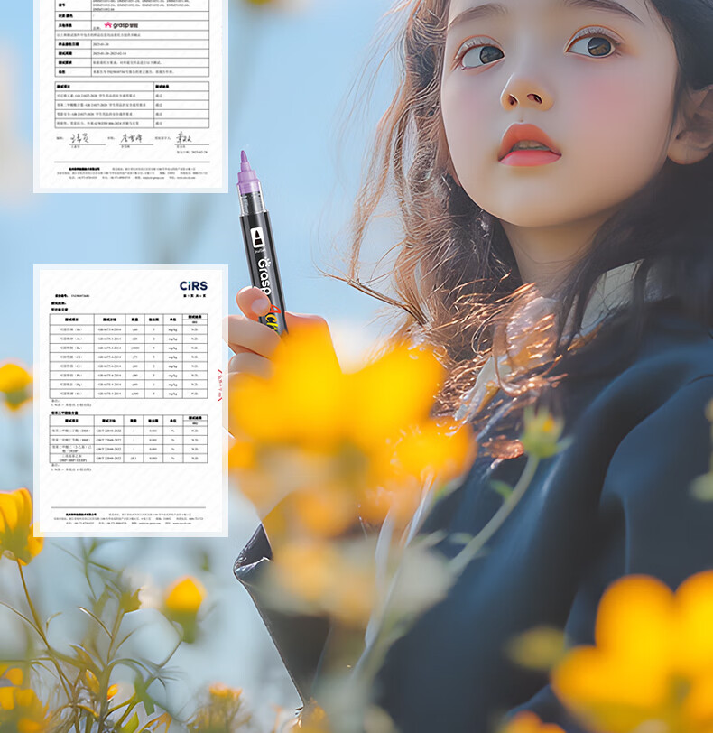 Dual-Head Acrylic Marker 60 Colors Ink Control Extended Double Tube Watercolor Pen Layering Drawing Essential for Students Outdoor Sketching Children's Day Gift 15