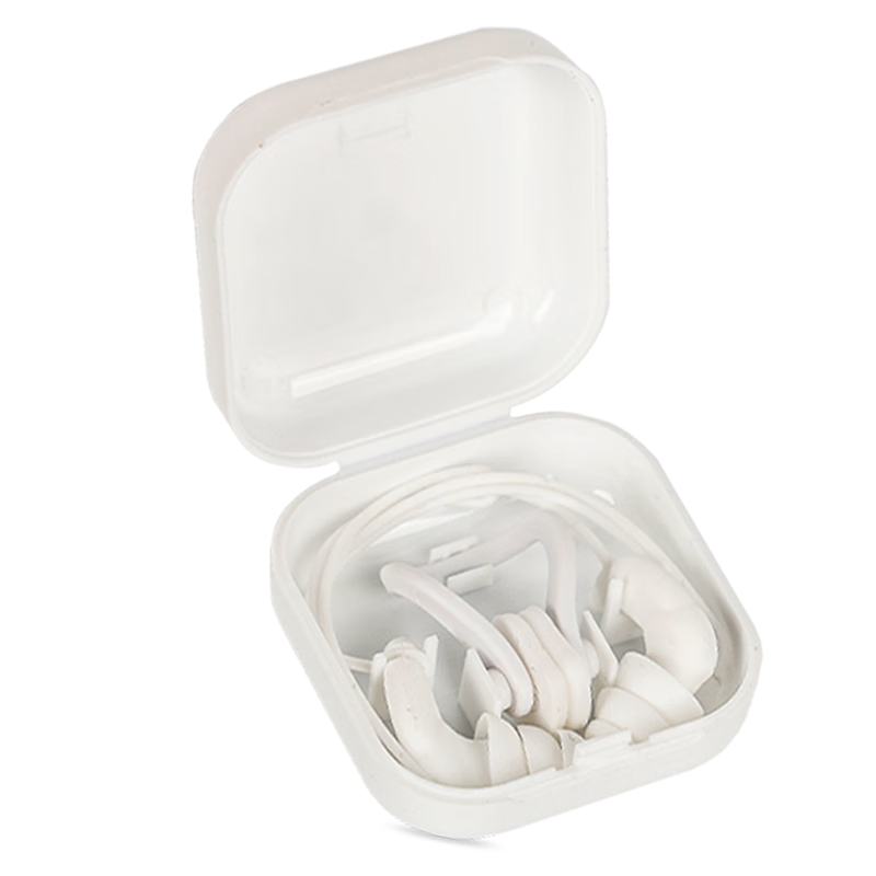 JD Original Nose Clip Ear Plug Set Professional Swimming Waterproof Silicone Ear Plugs Nose Clips Anti-Choking Water Equipment Small White Box