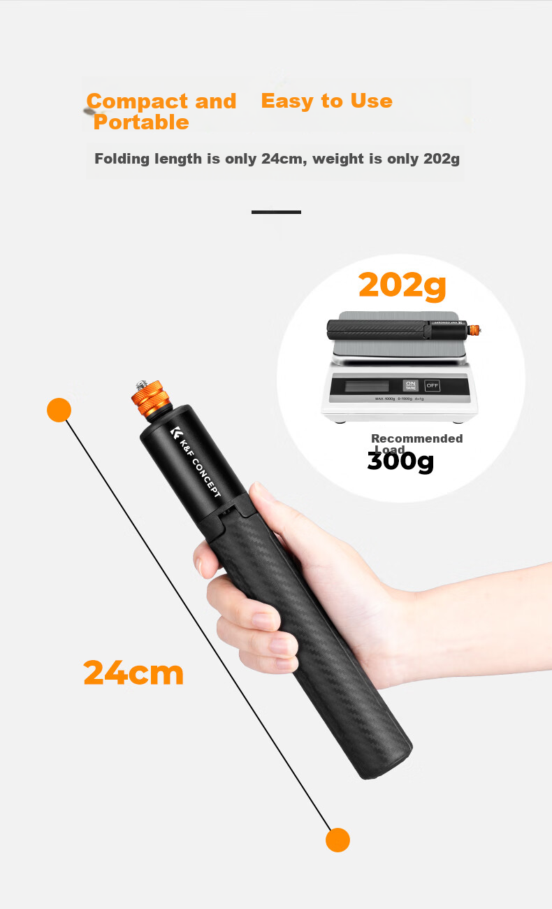 Zhuoer Suitable for DJI Nanopocket 3, Action 6/5pro/4 Selfie Stick, GoPro 13/12 Action Camera Extension Pole, Tripod, Yingshi InstaX5 Bracket 3
