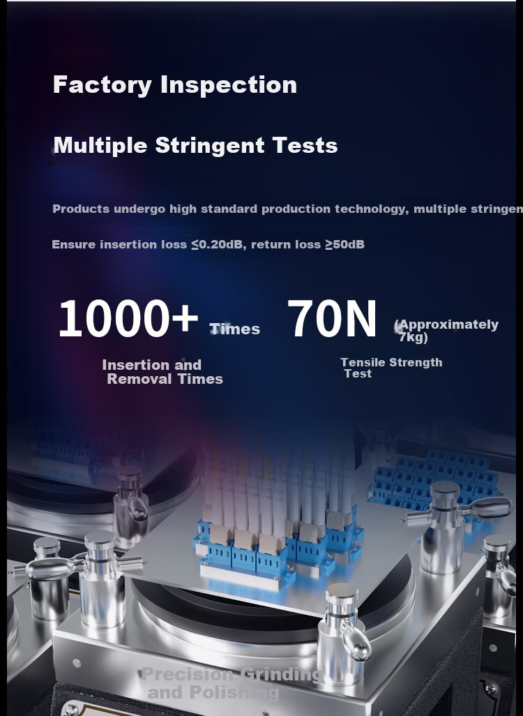 HAILE Telecom-Grade Single-Mode 10 Gigabit Fiber Optic Patch Cable, Single-Mode Dual-Core Φ2.0 (LC-LC, 9/125), 1 Meter, Fiber Optic Pigtail Patch Cord, HJ-2LC 5