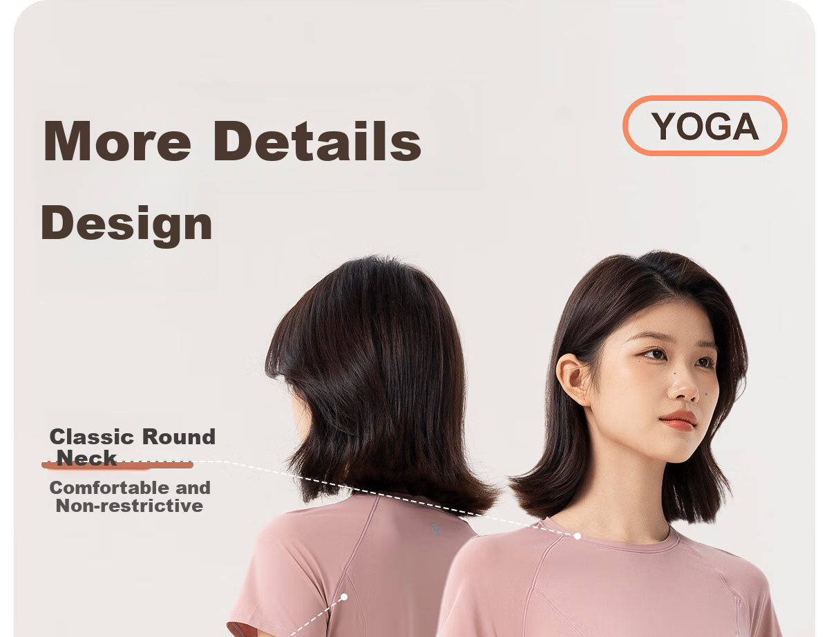 361° Women's Sports Fitness Yoga Top for Spring And Summer, Running Short-Sleeve T-Shirt, Stylish Quick-Dry Yoga Wear 3