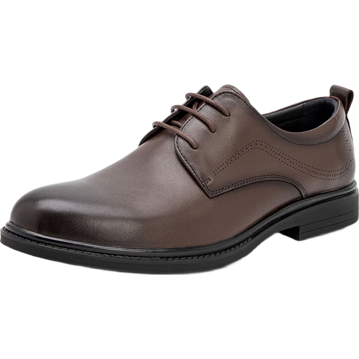 Bata Formal Shoes for Men, Spring And Autumn Breathable Cowhide Sheepskin Brogue Business Commute Wedding Shoes