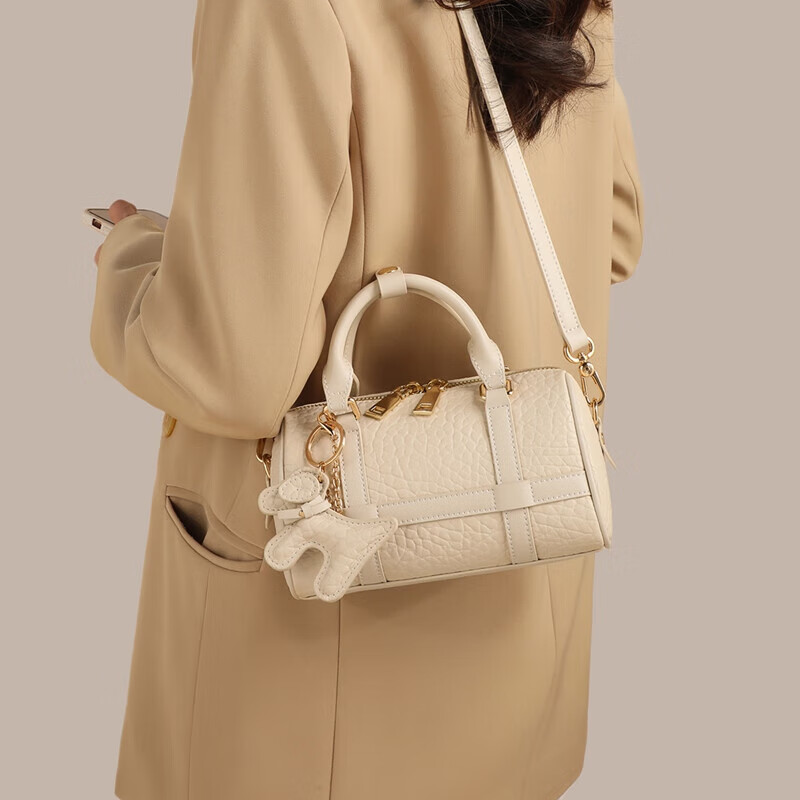 Aiqinghai Leather Handbag, Women's Bag, Tote Bag, Shoulder Crossbody Bag, Light Luxury Birthday Mother's Day Gift, Practical Present for Mom