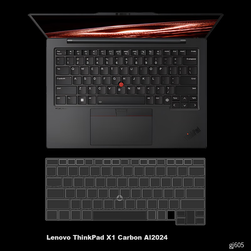 Jiasu Lenovo ThinkPad X1 Carbon 2025/24 Keyboard Protector, Laptop Keyboard Protective Film, Silicone Dust Cover, Highly Transparent Invisible Non-Fall