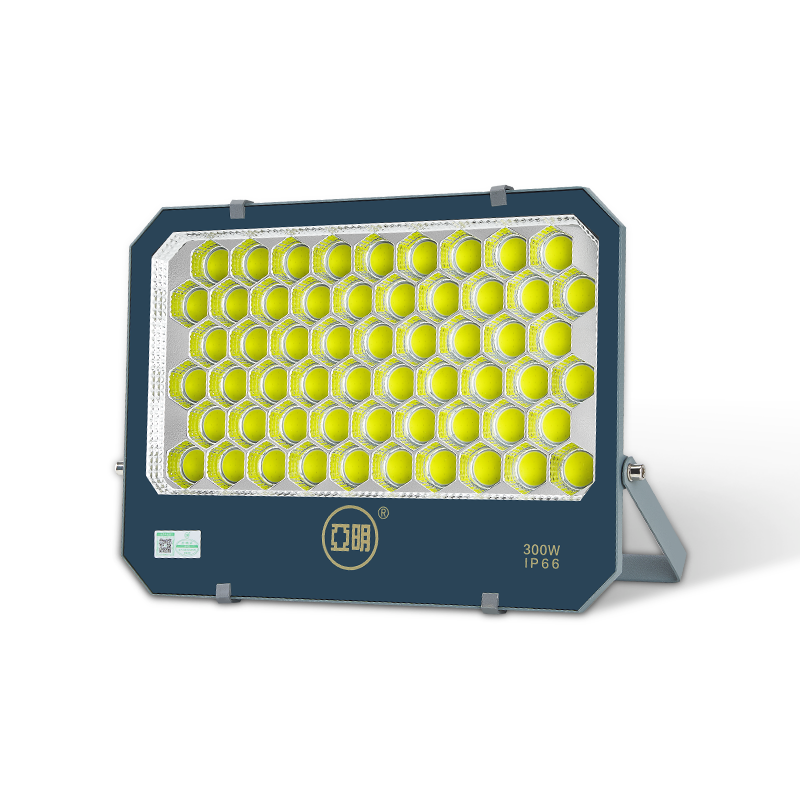 Yaming 9191 LED Floodlight Outdoor Waterproof Worksite Spotlight Factory Workshop Lighting Stadium Light White 300W