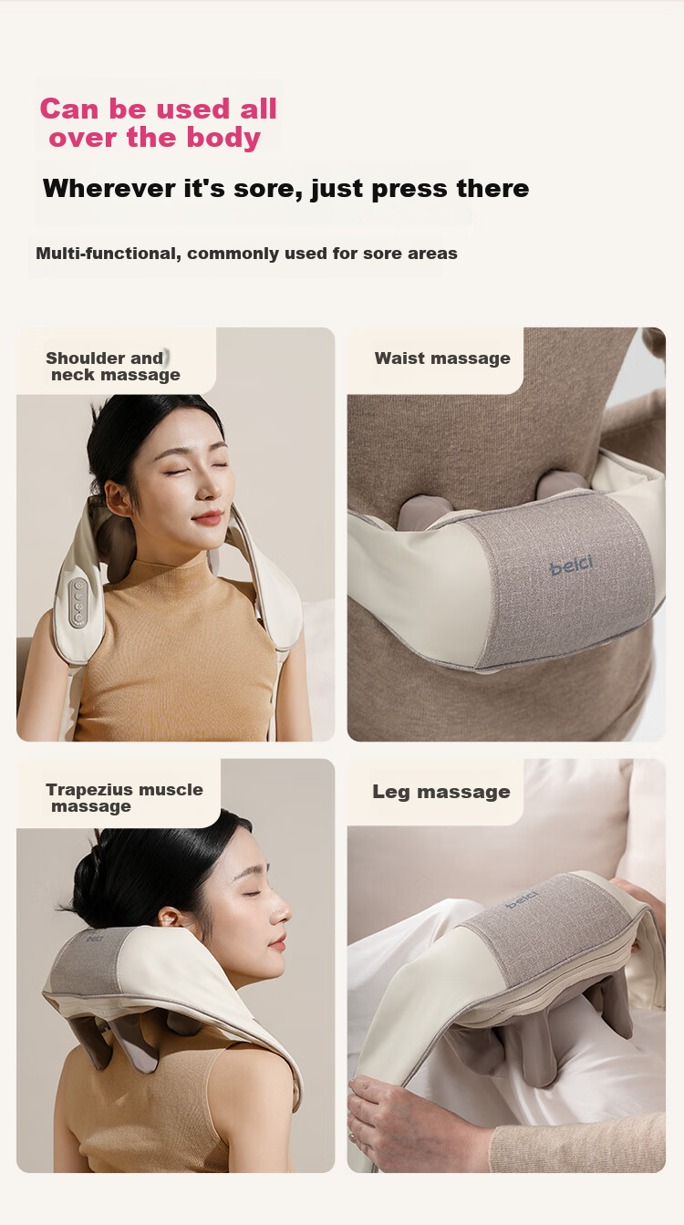 Beici Cervical Massage Device [Mid-Autumn Festival Gift Box], Massage Shoulder Pad, Massager for Trapezius And Neck, Hot Compress Therapy Device, Gift for Boyfriend, Girlfriend, Parents, Or Mother 13